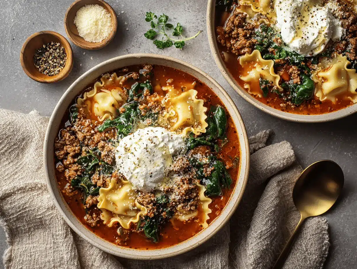 lasagna soup preparation steps
