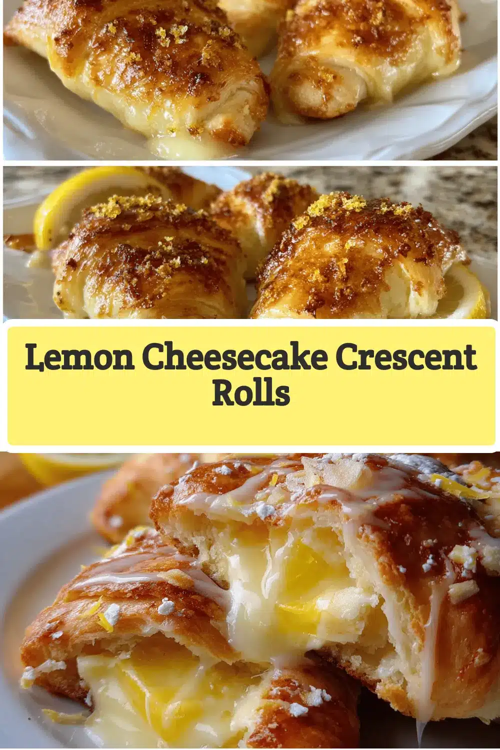 lemon cheesecake crescent rolls recipe