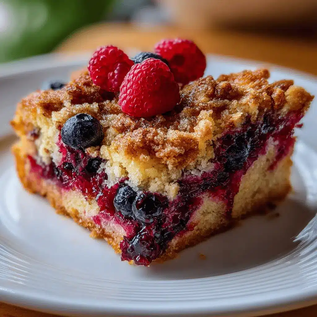 mixed berry buckle preparation steps