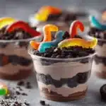 Oreo Cookie Dirt Cup Pudding - featured image