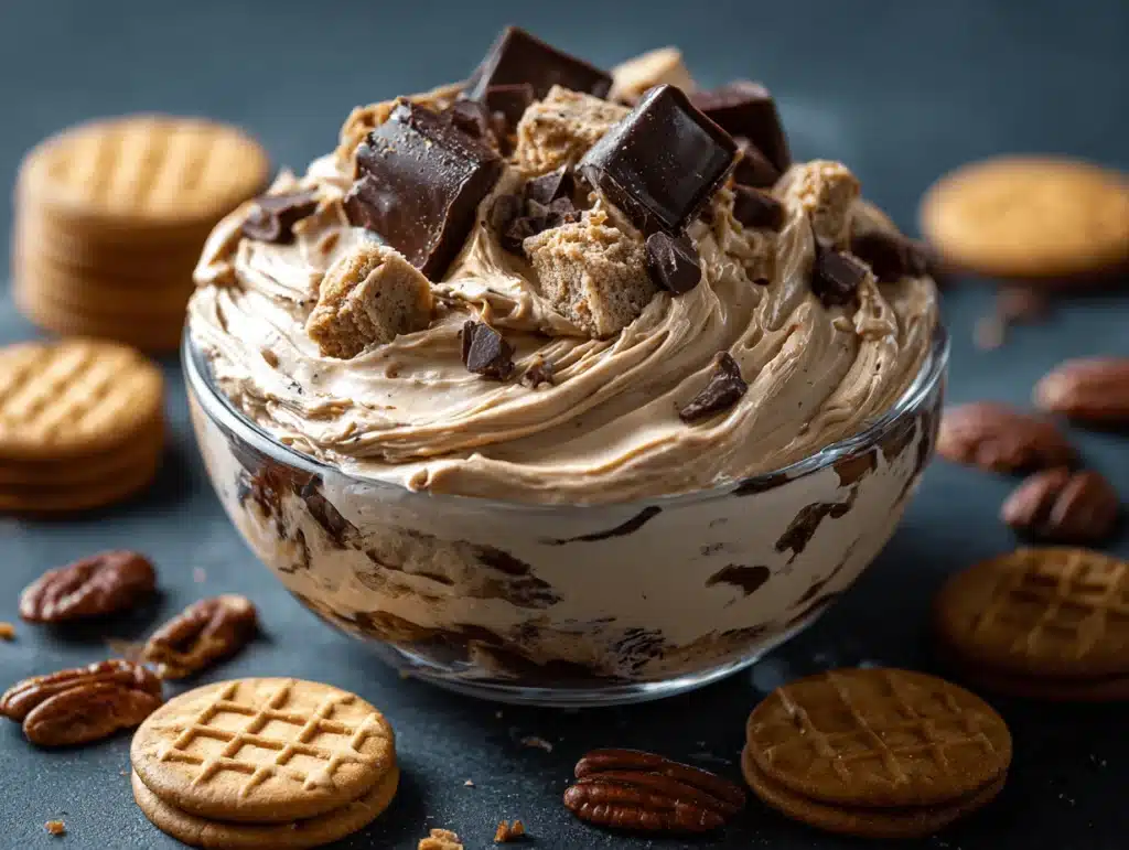 peanut butter cheesecake dip - featured image