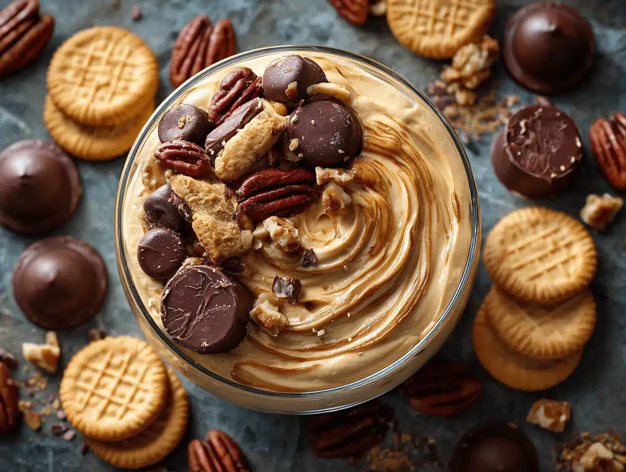 peanut butter cheesecake dip preparation steps