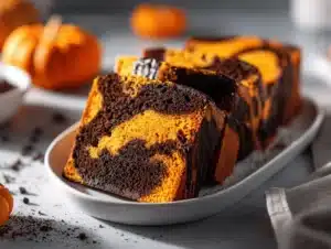pumpkin black cocoa swirl cake - featured image