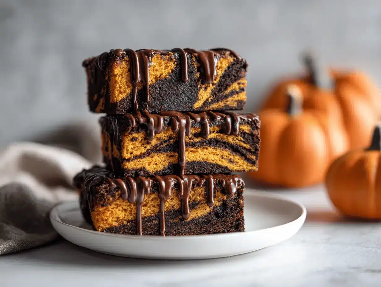 pumpkin black cocoa swirl cake preparation steps