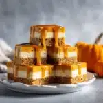 pumpkin cheesecake bars - featured image