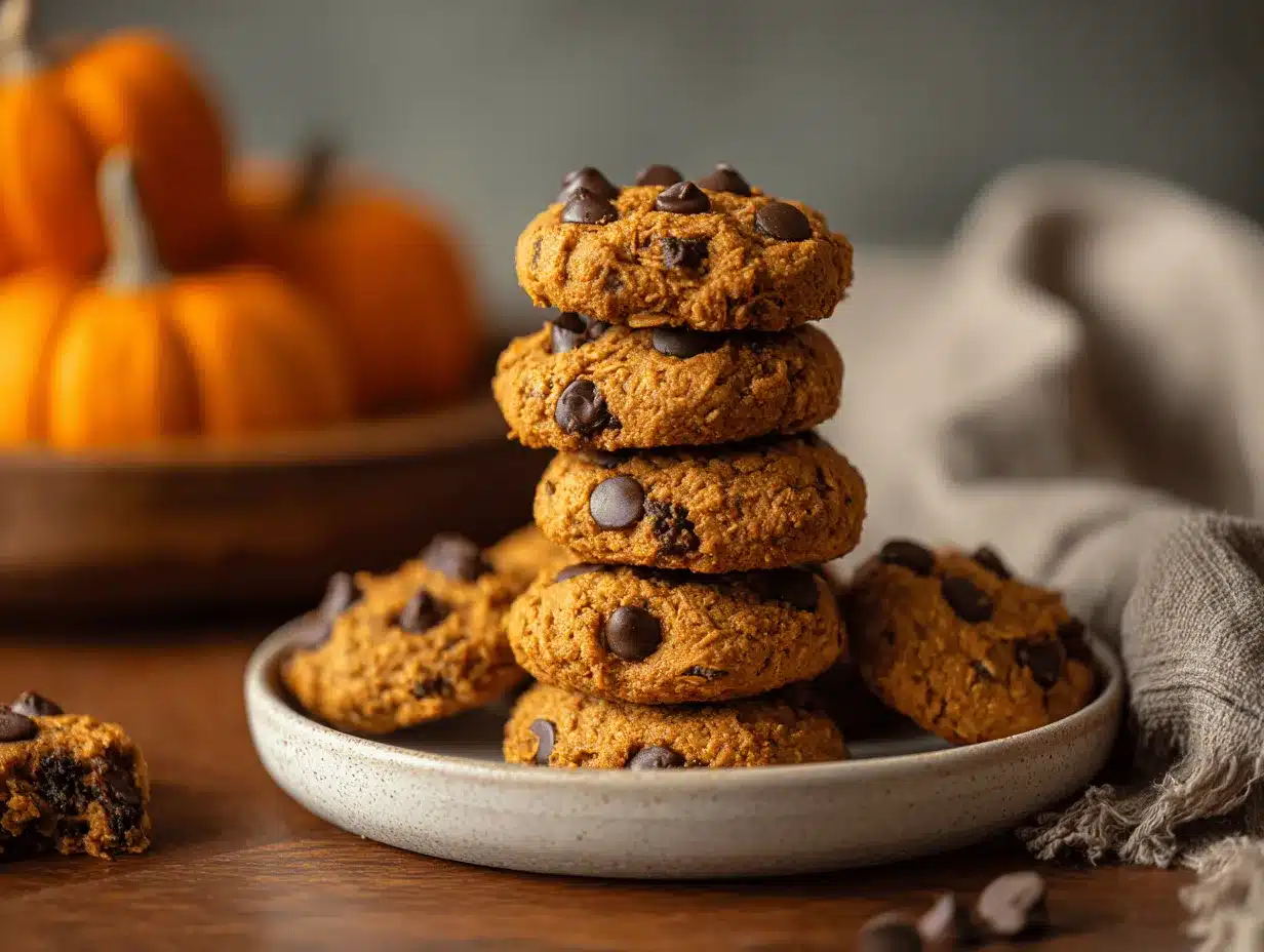 pumpkin oatmeal chocolate chip cookies preparation steps