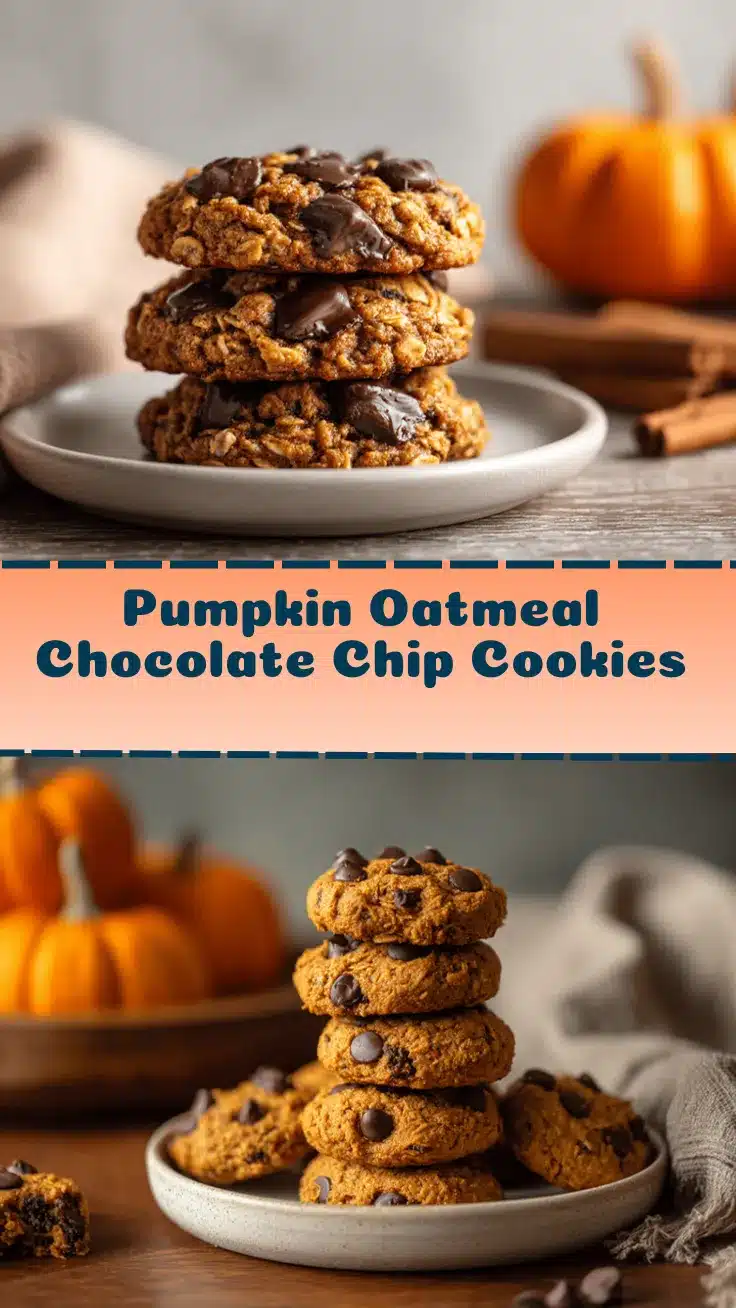 pumpkin oatmeal chocolate chip cookies recipe