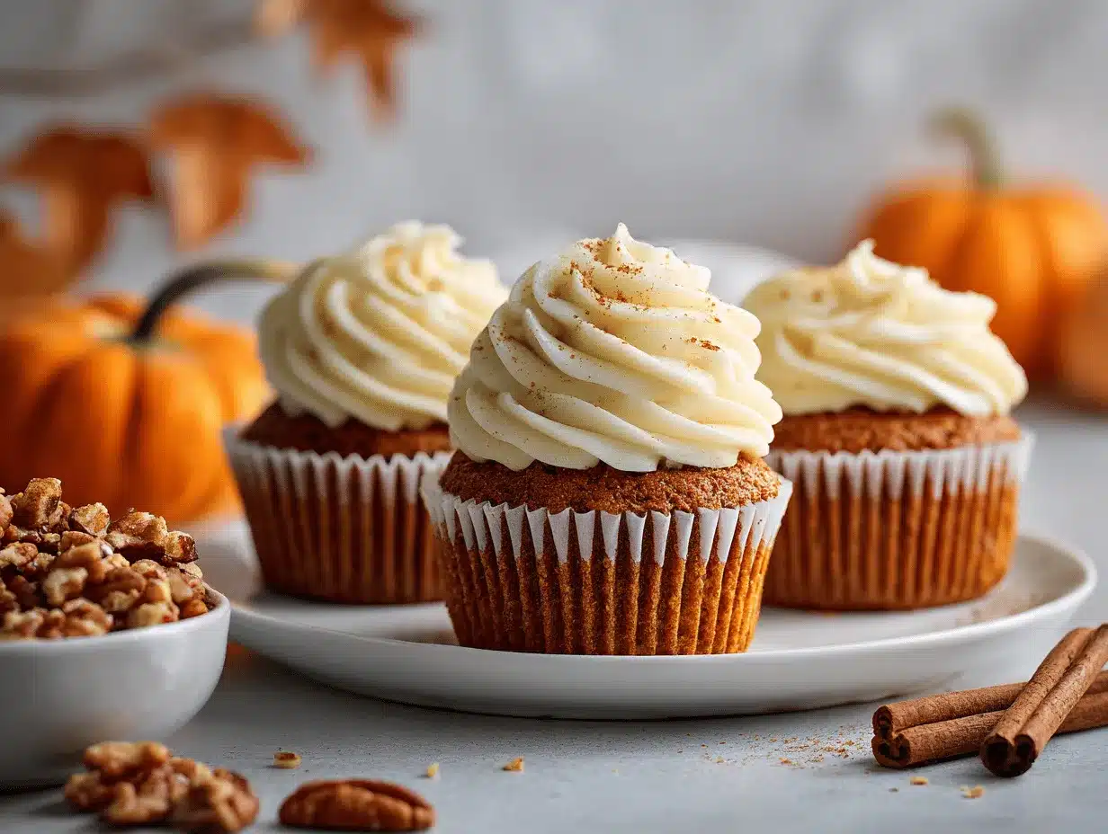 pumpkin spice cupcakes preparation steps