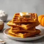 pumpkin waffles - featured image