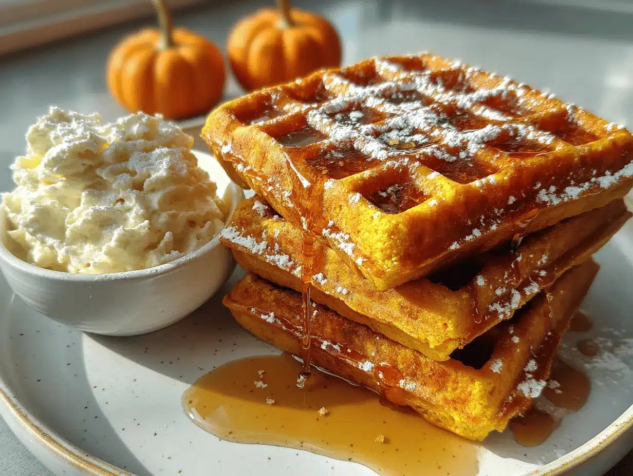 pumpkin waffles preparation steps