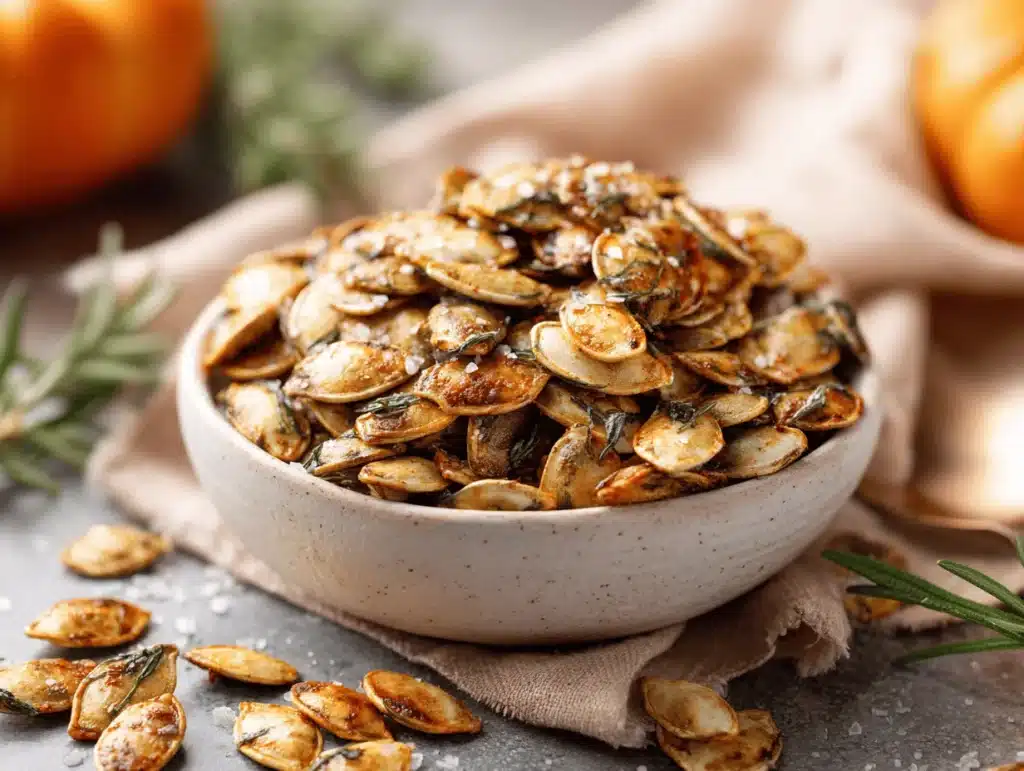 roasted pumpkin seeds - featured image