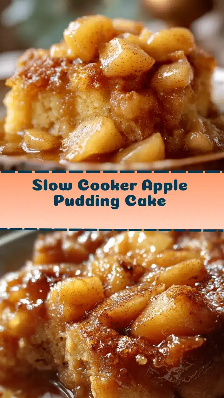 slow cooker apple pudding cake recipe