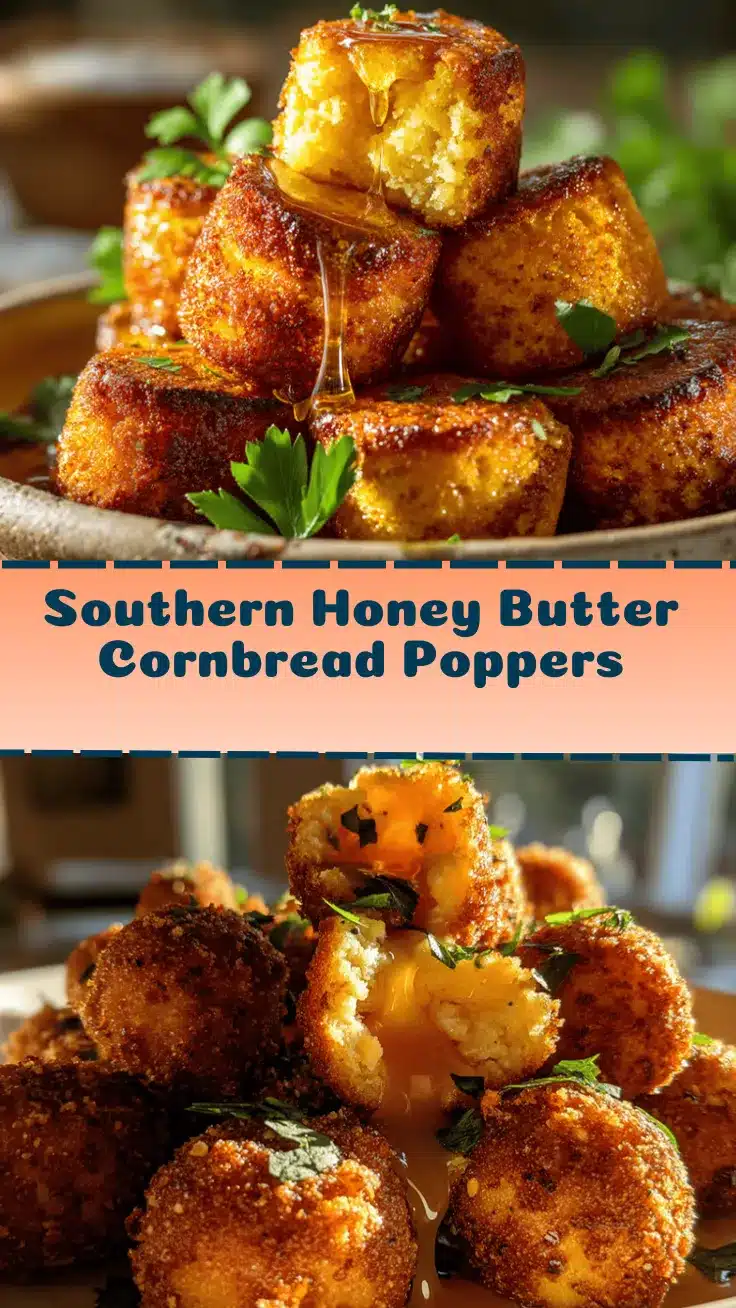 southern honey butter cornbread poppers recipe