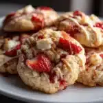 strawberry cheesecake cookies - featured image