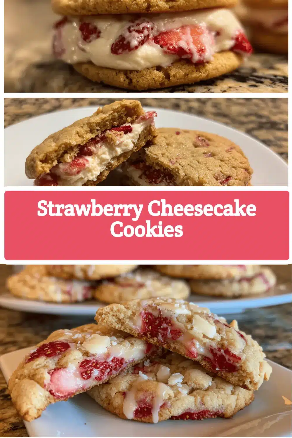 strawberry cheesecake cookies recipe