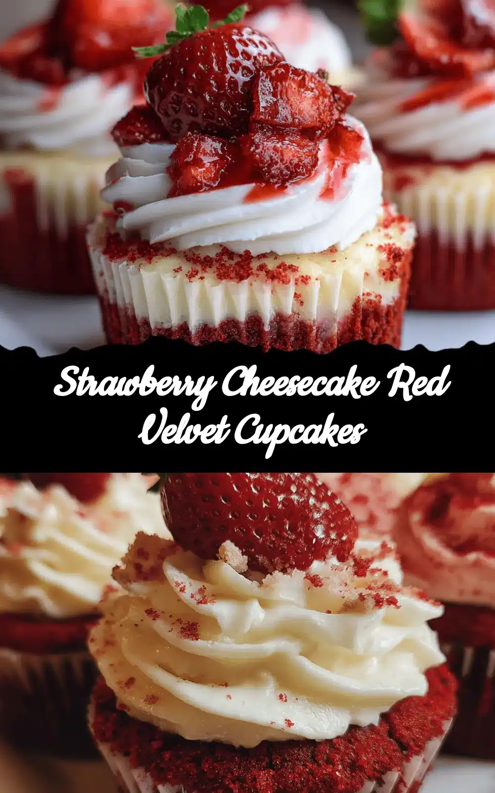 strawberry cheesecake red velvet cupcakes recipe