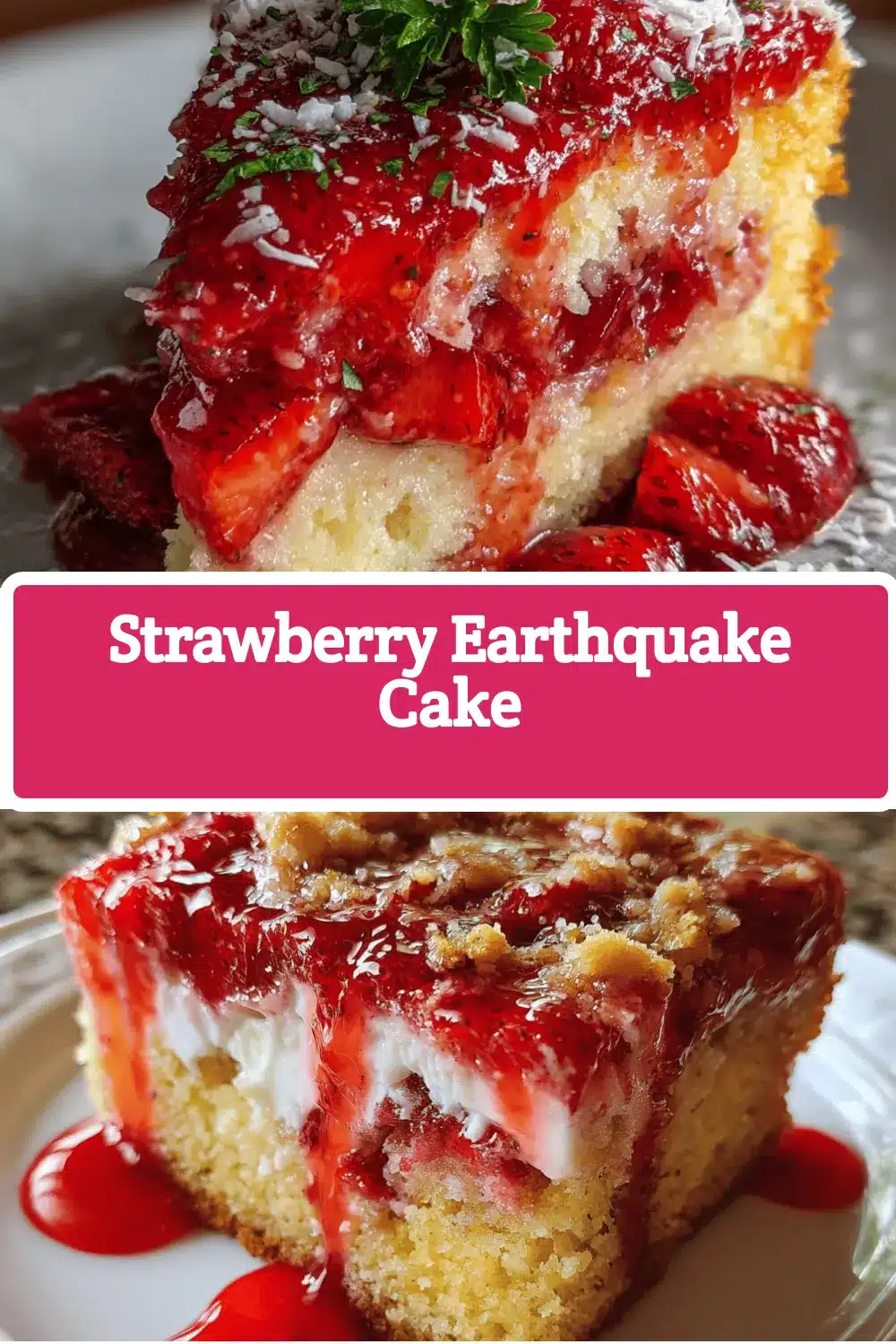 strawberry earthquake cake recipe