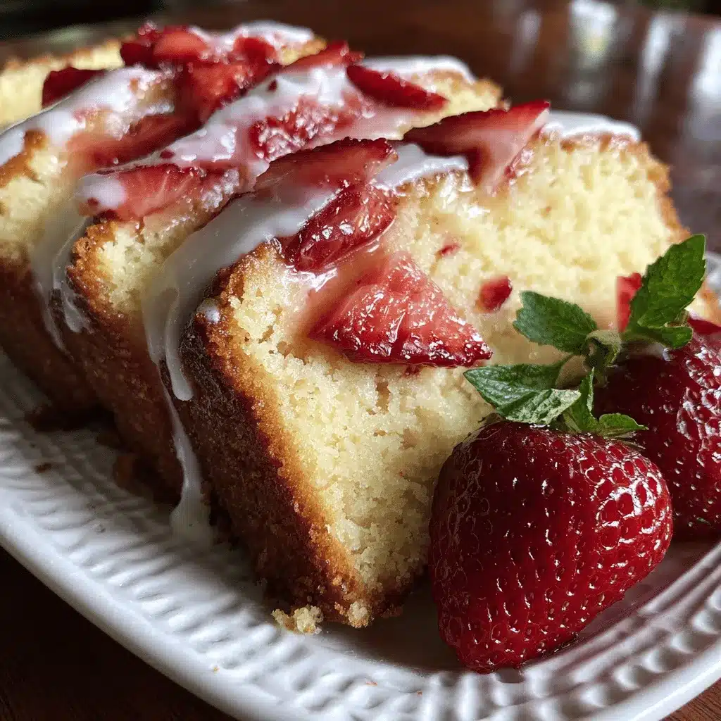 strawberry vanilla pound cake preparation steps