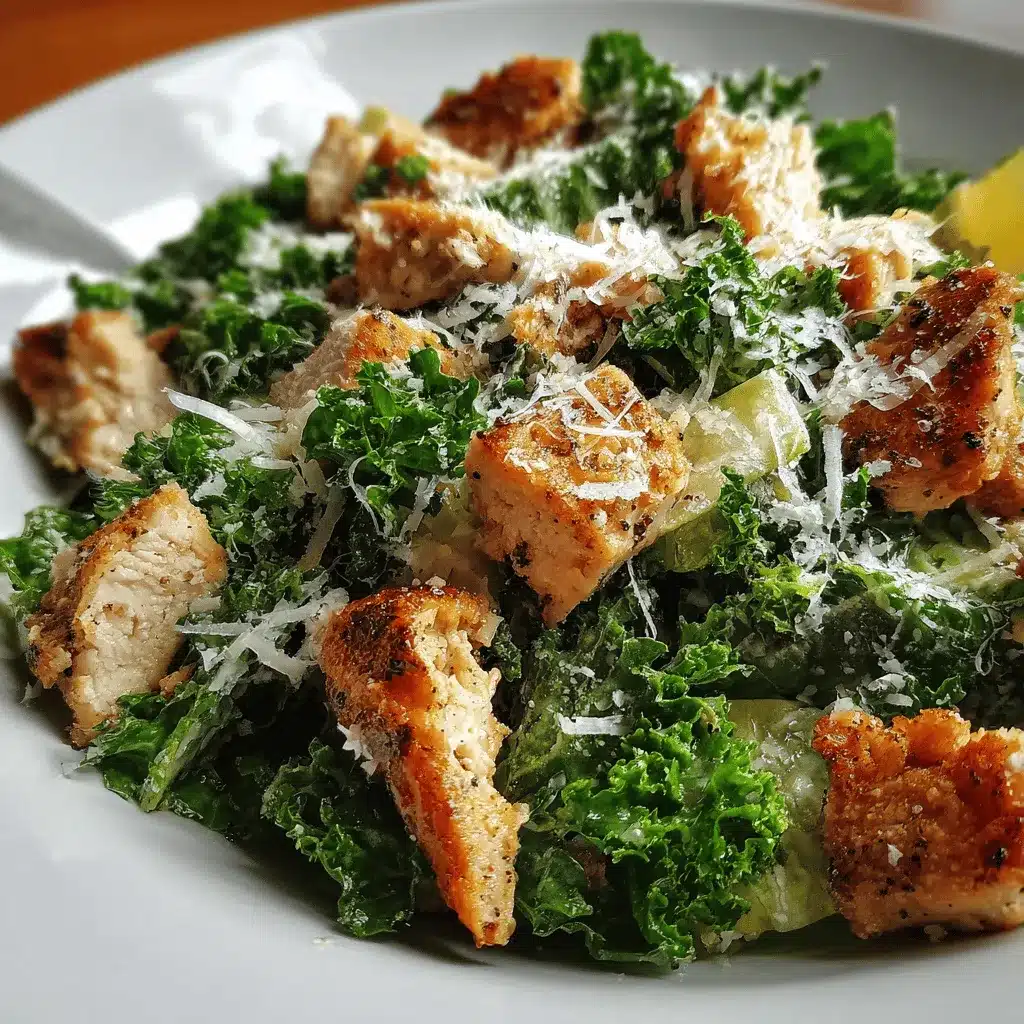 vegan chicken Caesar salad preparation steps