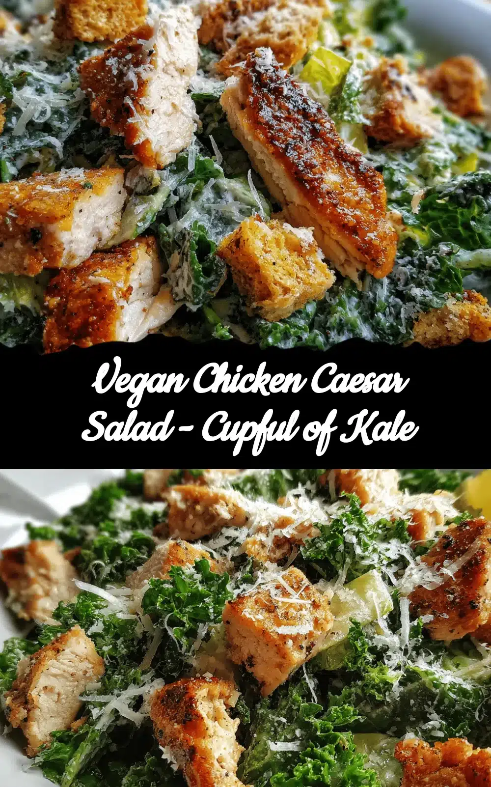 vegan chicken Caesar salad recipe