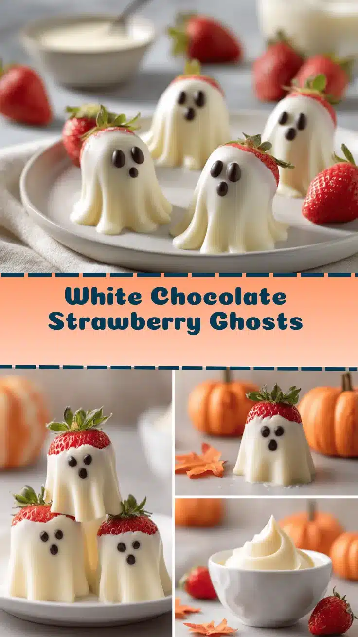 white chocolate strawberry ghosts recipe