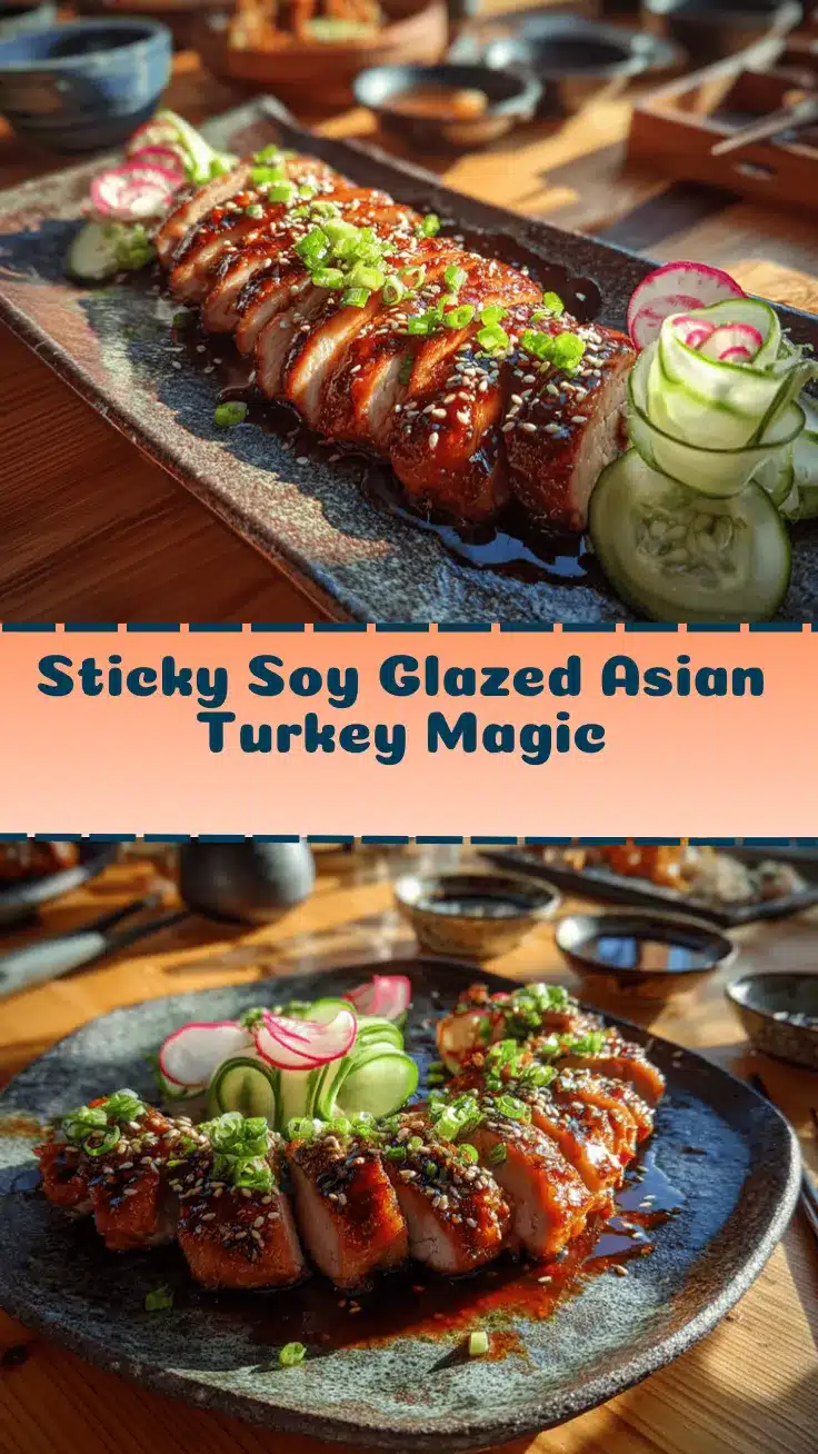 Asian inspired turkey with soy glaze recipe