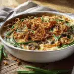 creamy crockpot green bean casserole - featured image