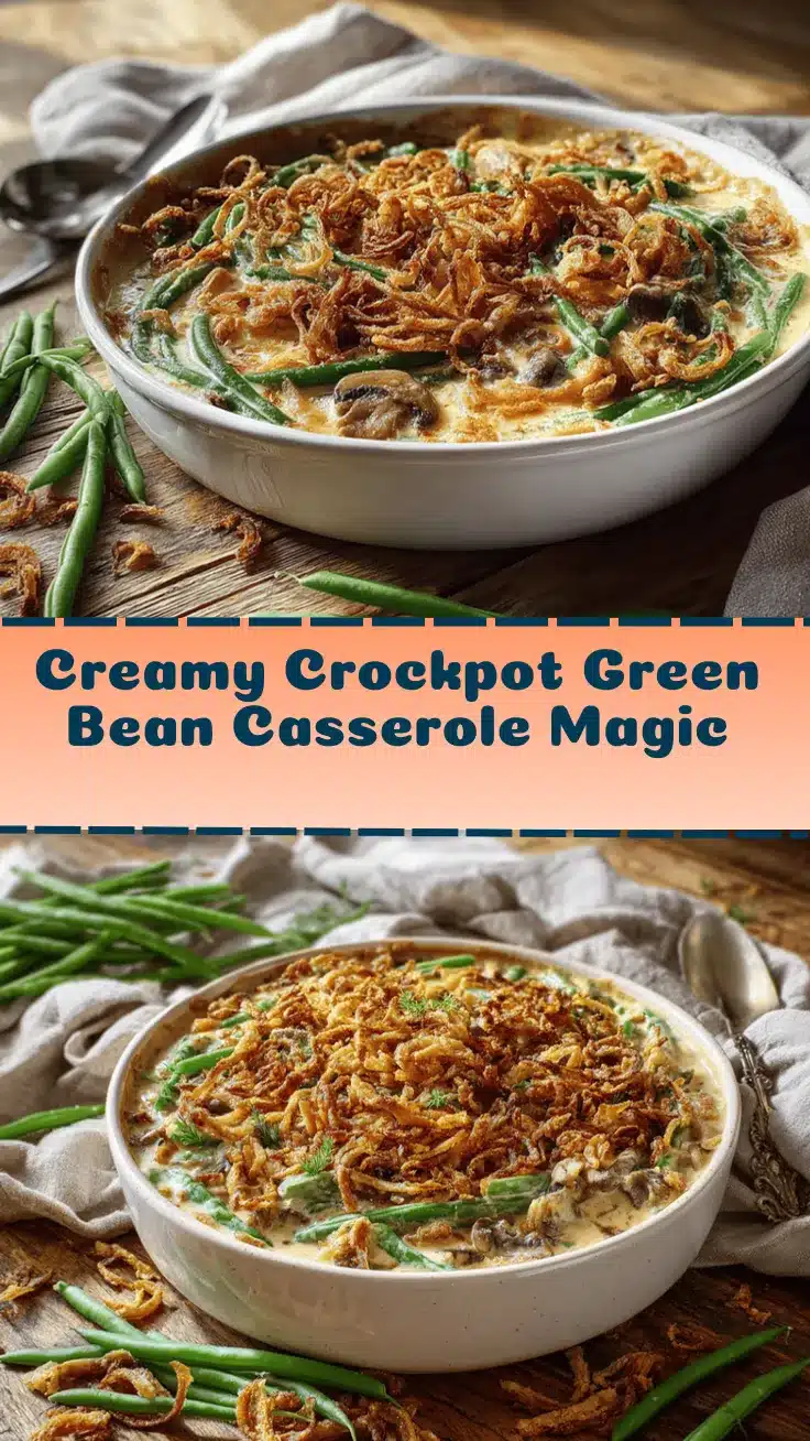 creamy crockpot green bean casserole recipe