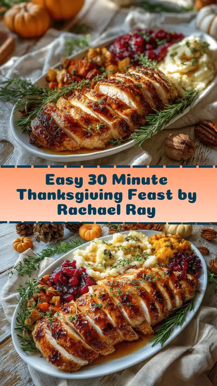 Rachael Ray 30 minute Thanksgiving dinner recipe